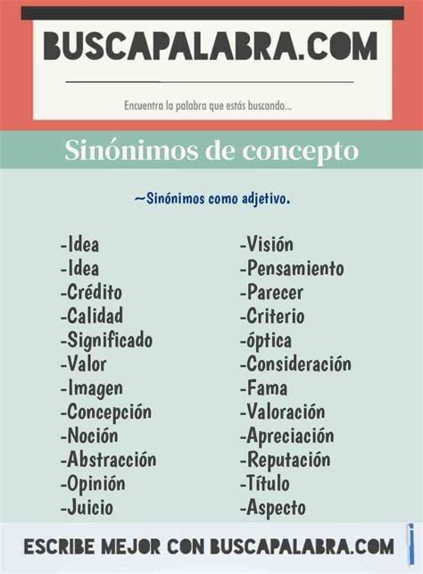 concepto sinonimo